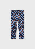 Mayoral Knit printed leggings - Navy