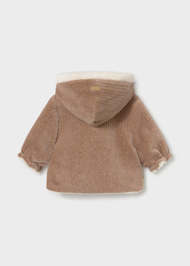 Mayoral Reversible coat - Heather truffle