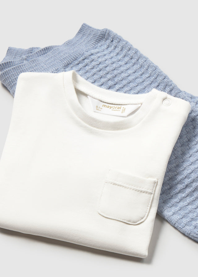 Mayoral Knit 3 piece set - Sky