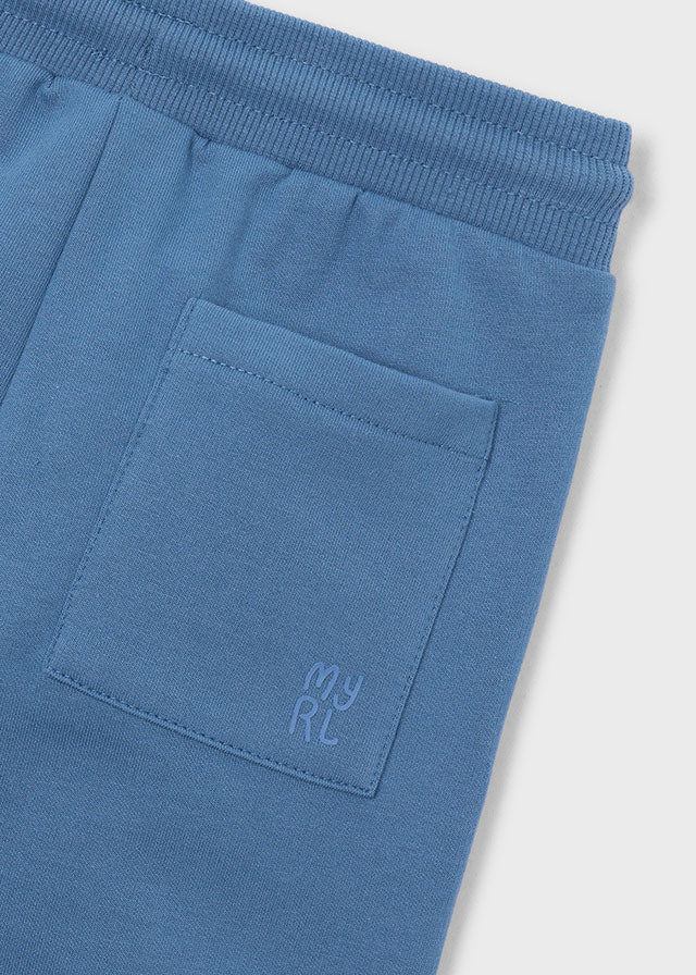 Mayoral Basic cuffed fleece trousers - Glacial