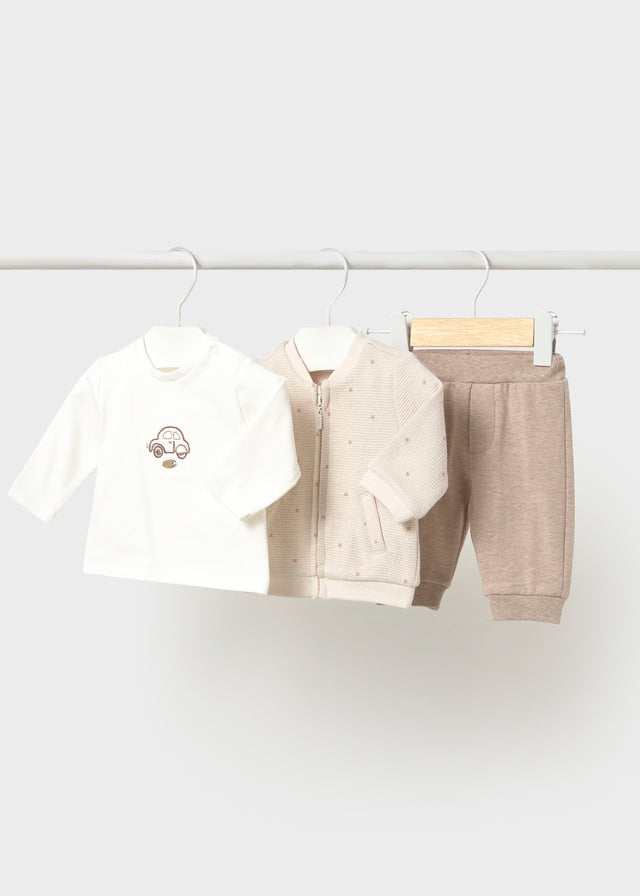 Mayoral 3 piece tracksuit - Heather mocha