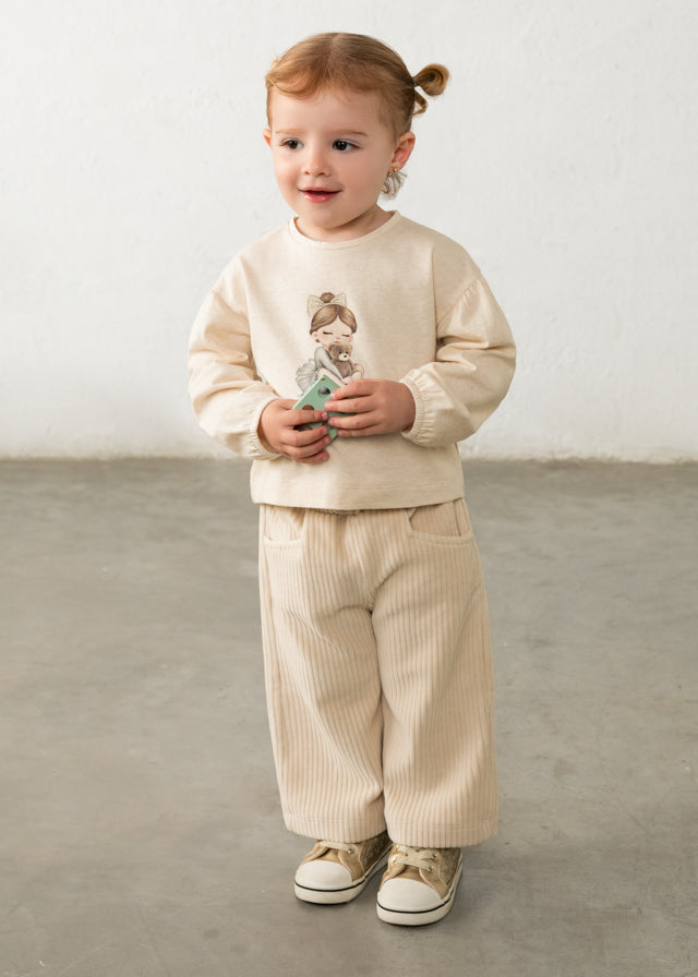 Mayoral Knit pants - Light khaki