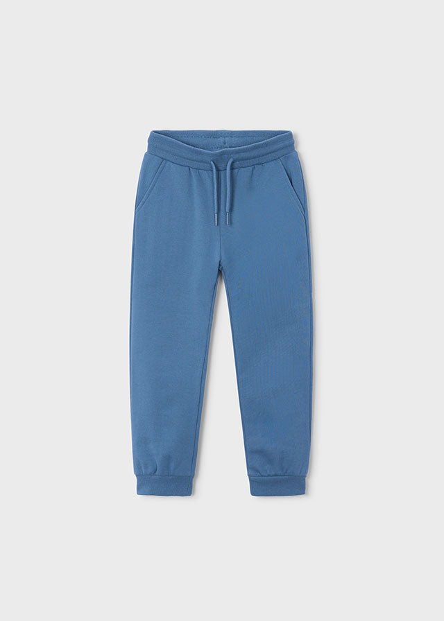 Mayoral Basic cuffed fleece trousers - Glacial