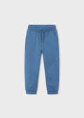 Mayoral Basic cuffed fleece trousers - Glacial