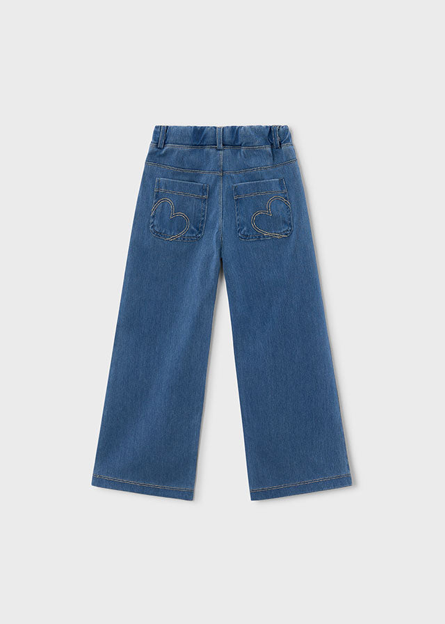 Mayoral Long knit denim pants - Light