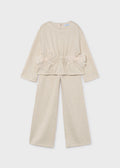 Mayoral Knit pants set - Beige vigo