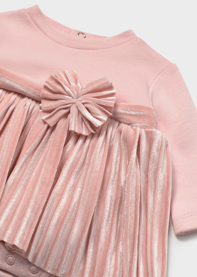 Mayoral Matched romper - Baby rose
