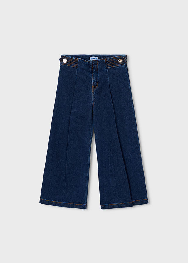 Mayoral Wide leg denim pants - Super dark