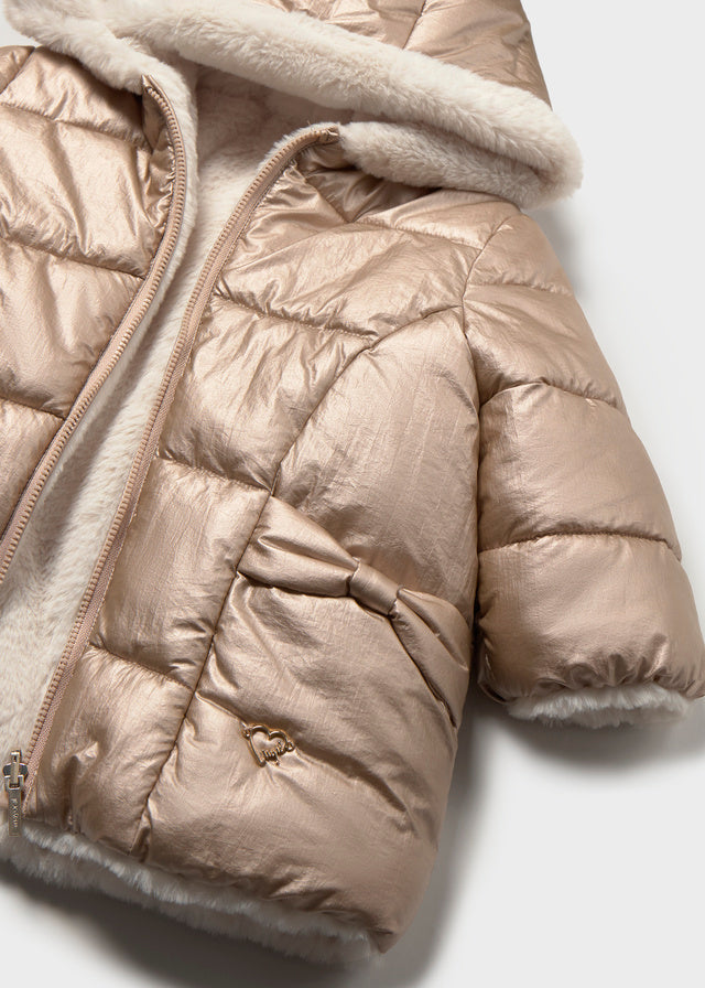 Mayoral Reversible faux fur jacket - Bronze