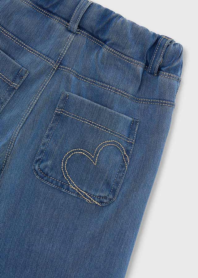 Mayoral Long knit denim pants - Light