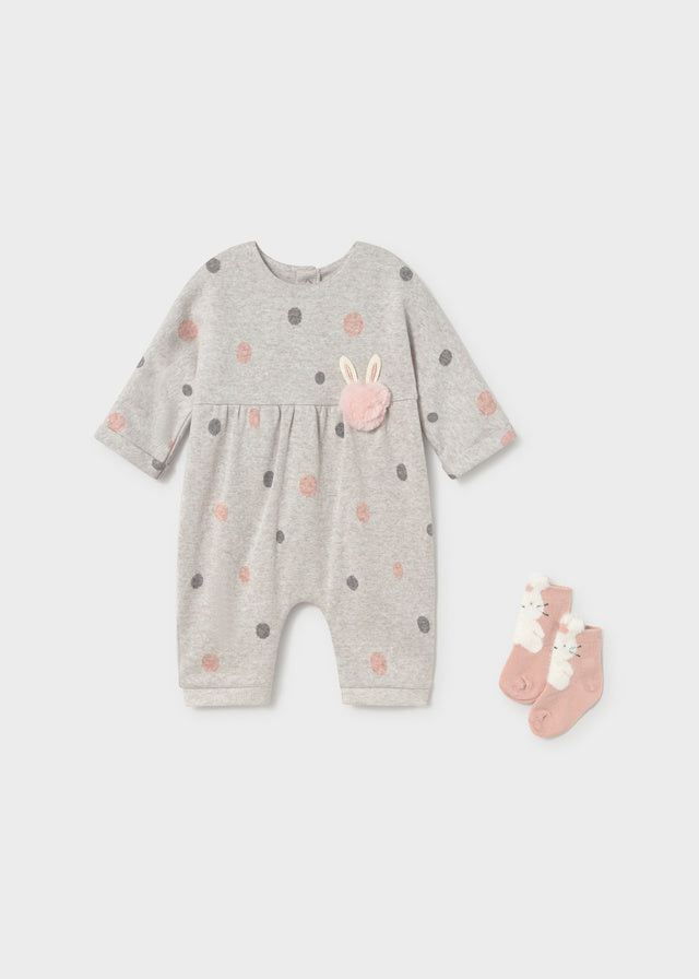 Mayoral Romper with socks - Vivid marsh