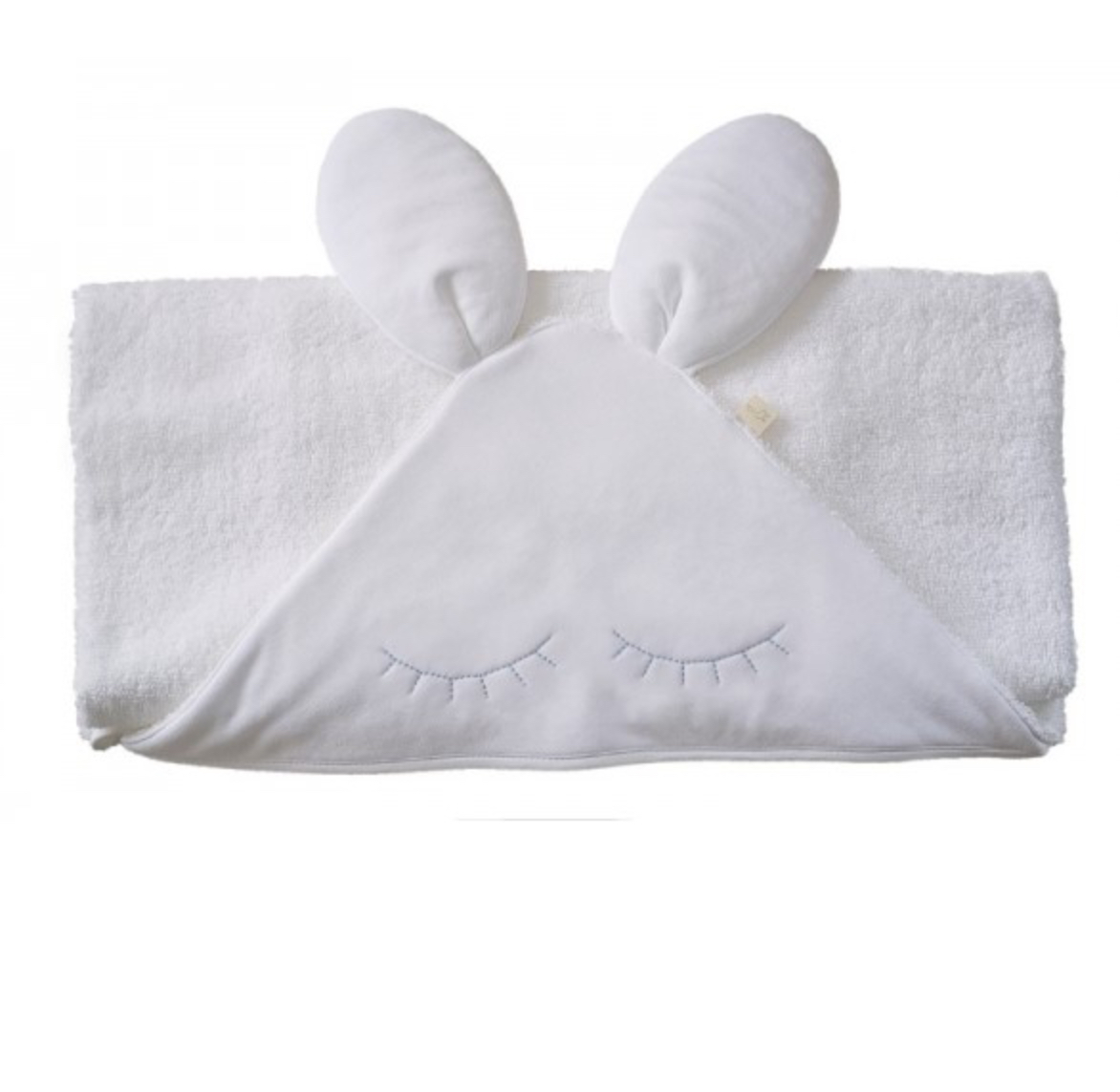 Baby Gi White Sleepy Bunny Towel SB04BA