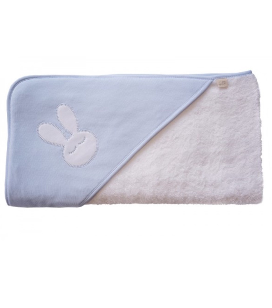Baby Gi Blue Sleepy Bunny Hooded Towel SB02A