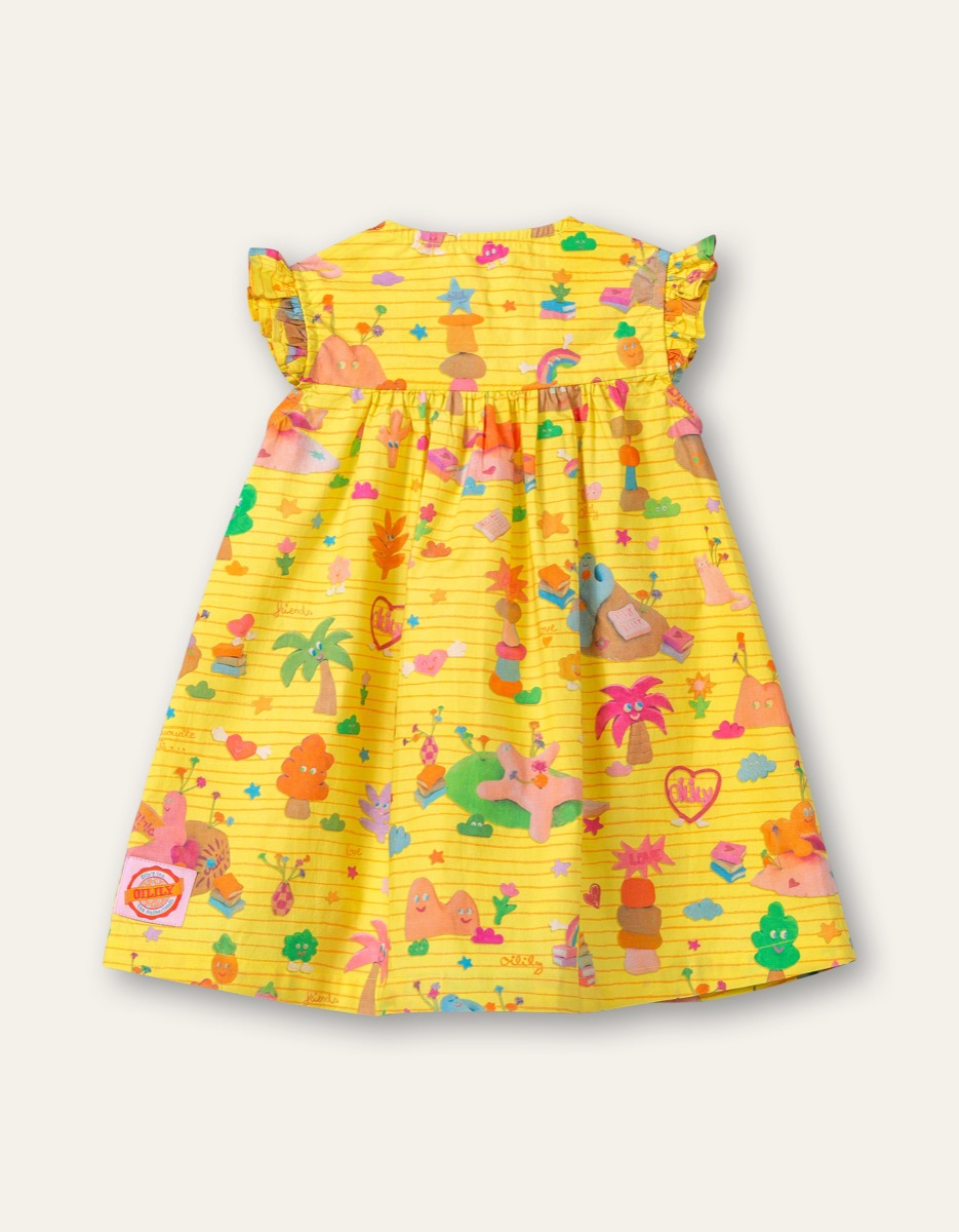 Oilily Yellow Droopy Dress YS22GDR003