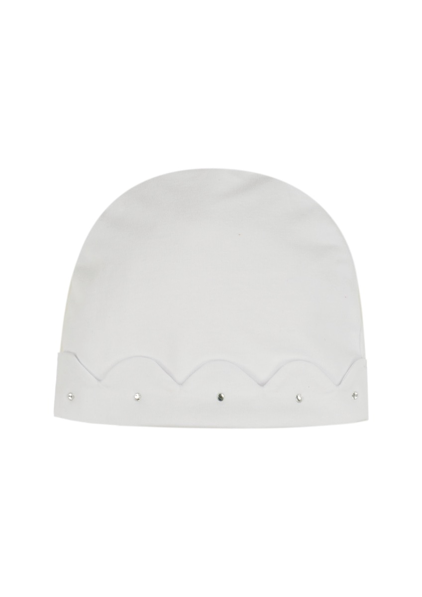 EMC White Diamanté Hat BH2165