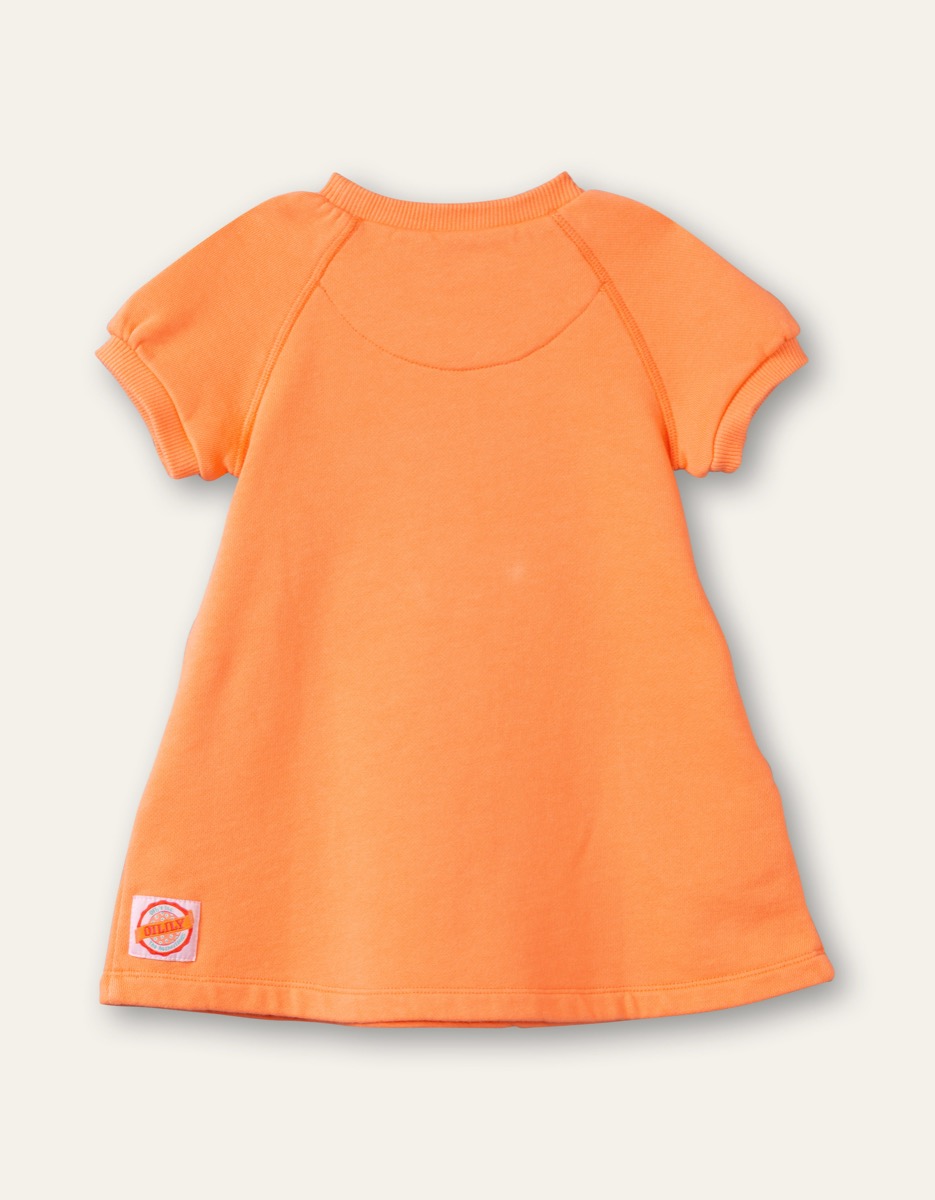 Oilily Orange Djelly Sweat Dress YS22GDR060
