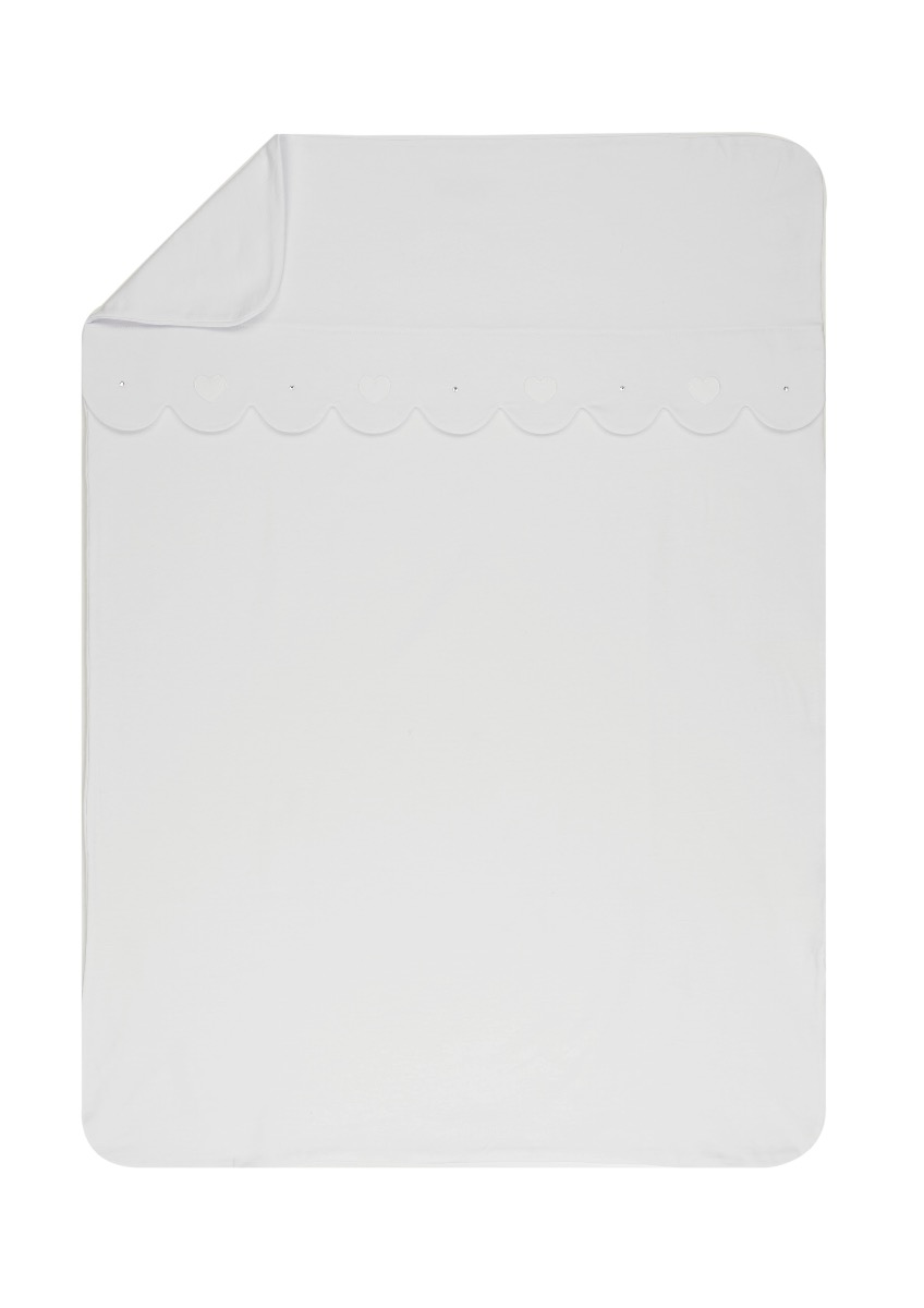 EMC White Diamanté Blanket 121159