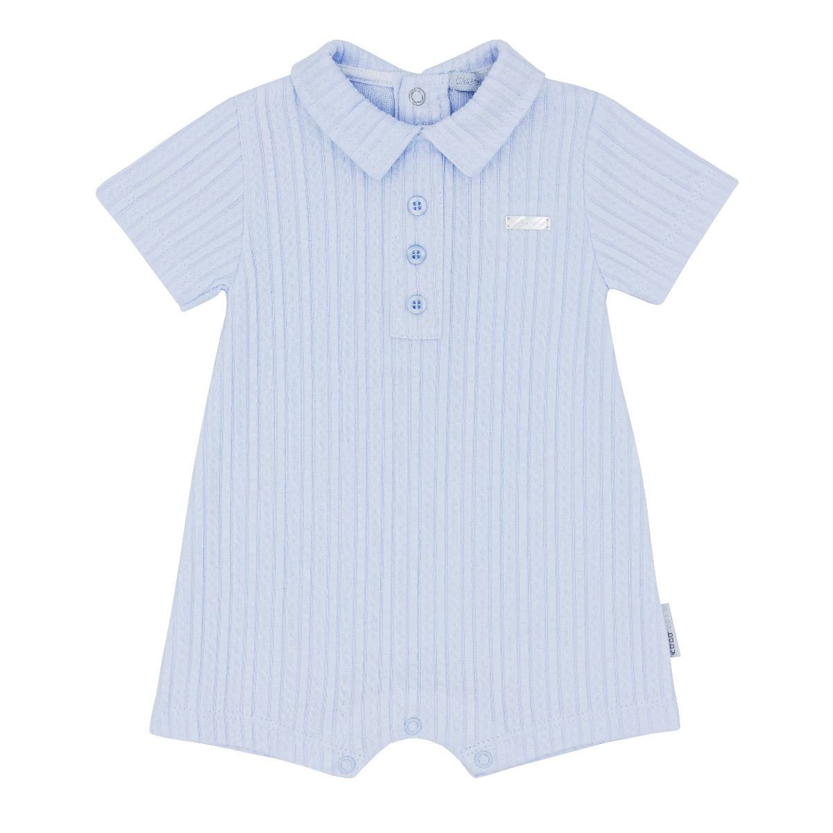 Blues Baby Blue Cable Romper BB1270