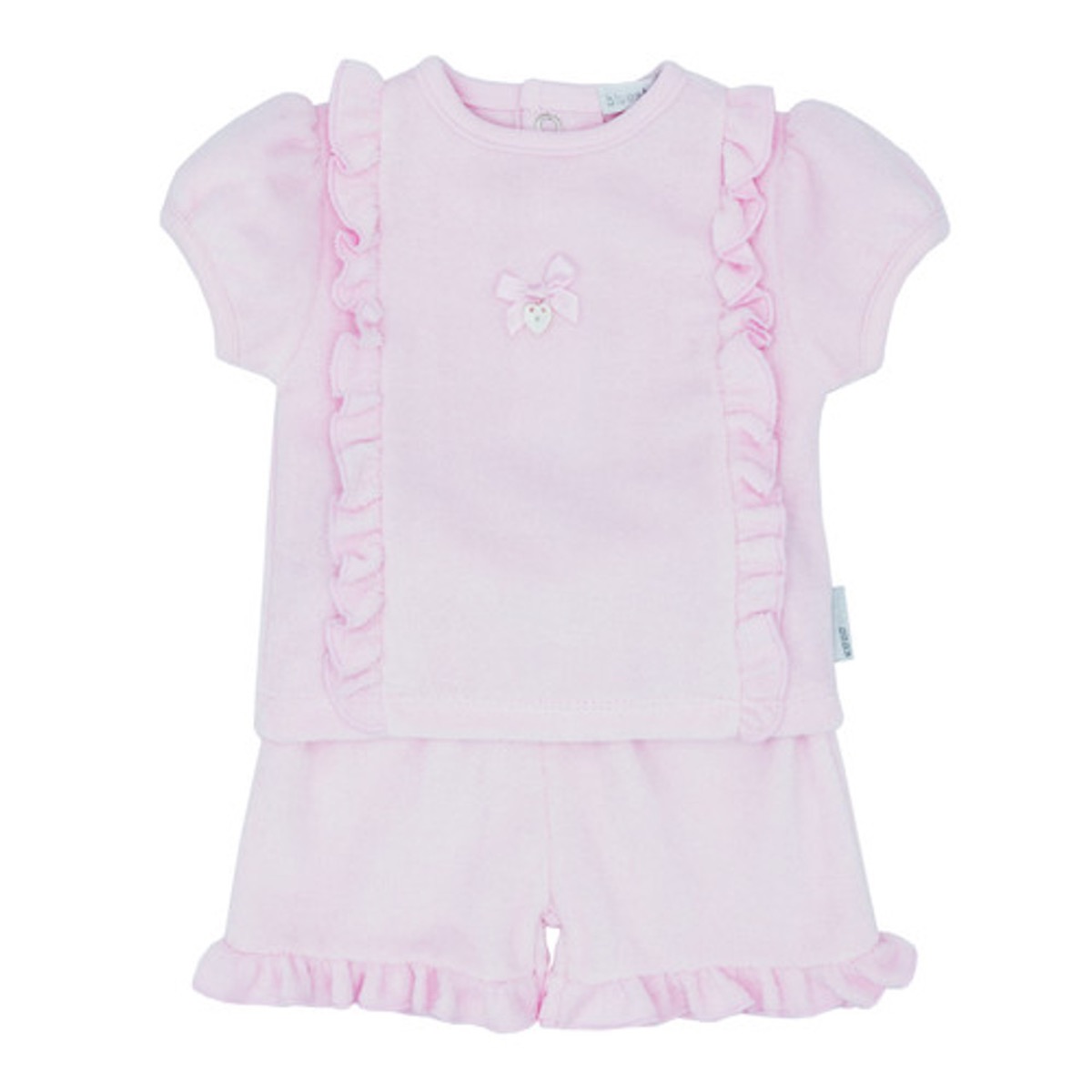 Blues Baby Pink Towelling Short Set BB1284
