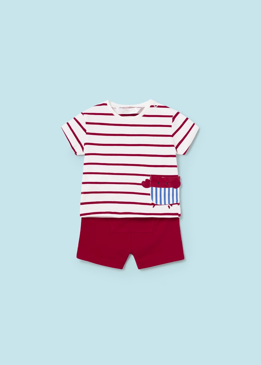 Mayoral Toddler Stripe Short Set 1628