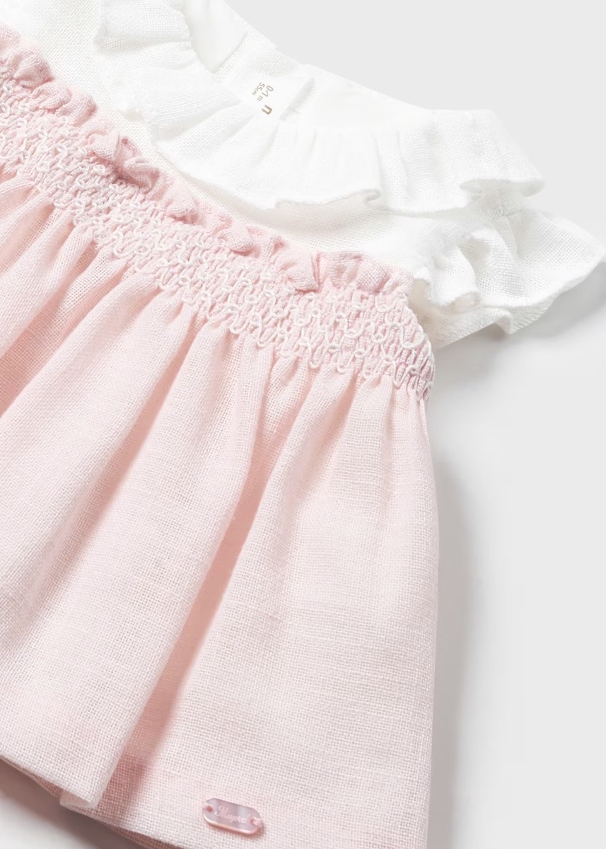 Mayoral Baby Pink Dress & Knickers 1210