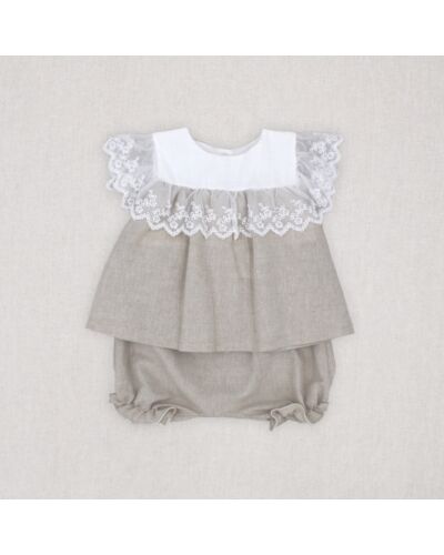 Rapife Beige Linen Dress & Knickers 5282C25