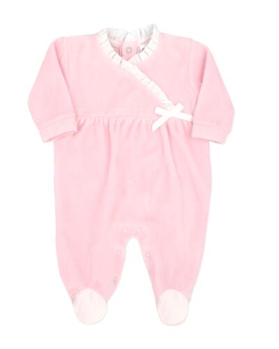 Rapife Pink Velour Babygrow 6063W23