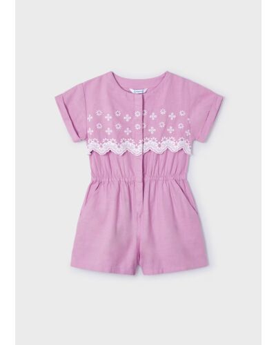 Mayoral Embroidred Playsuit 3858