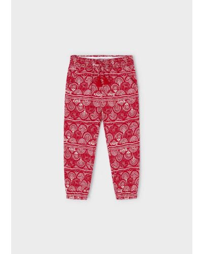 Mayoral Red Print Trousers 3535