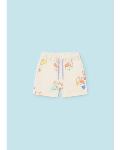 Mayoral Toddler Cream Print Shorts 1243