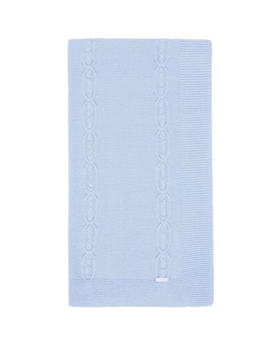 Blues Baby Blue Knitted Blanket BB1369