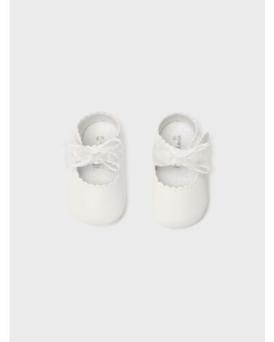 Mayoral Baby White Mary Jane Shoes 9742