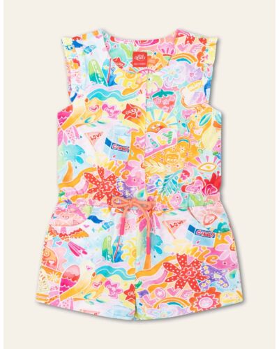 Oilily Parrot Jersey Playsuit YS24GPA095